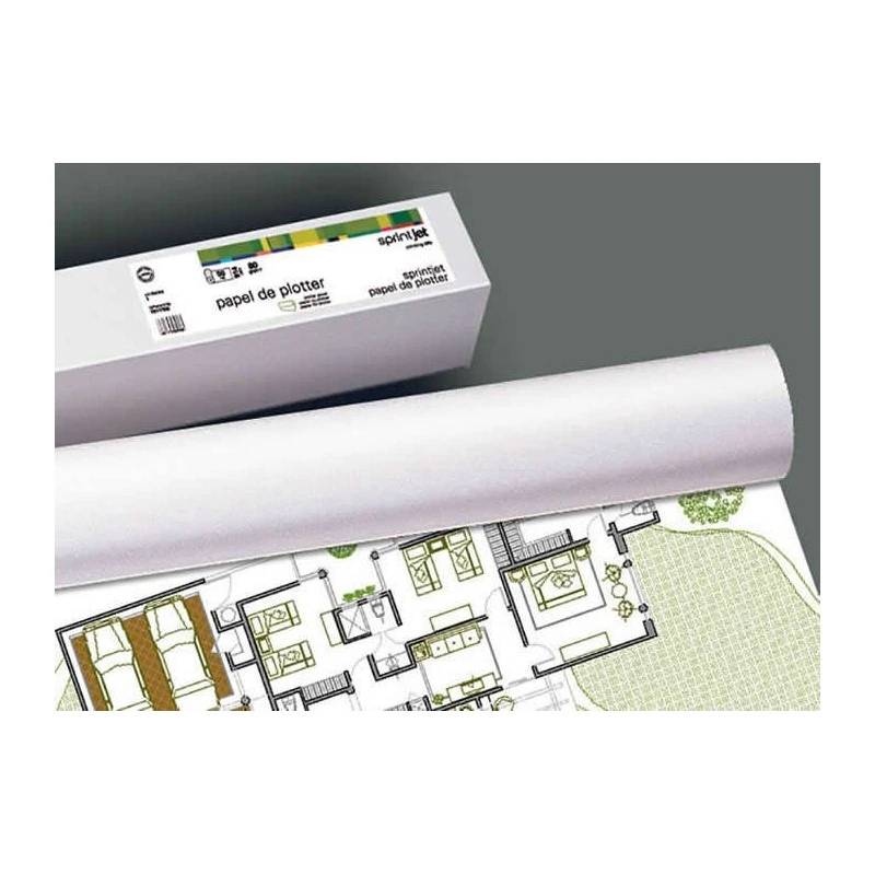 Fabrisa Plus Bobina de Papel para Plotter 80gr - Medidas 914mm x 50m