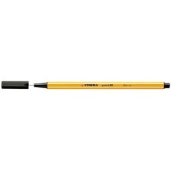 Stabilo Point 88 Fine Fibre Tip Pen - 0.4 mm Line Width - Water-Based Ink - Black