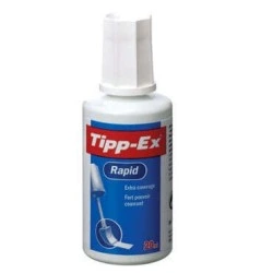 Tipp-Ex Rapid Líquido Corretor 20ml - Fórmula de Secagem Rápida - Aplicador de Espuma