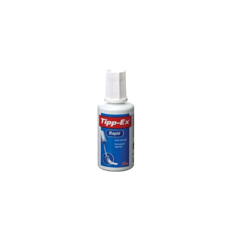 Tipp-Ex Rapid Líquido Corretor 20ml - Fórmula de Secagem Rápida - Aplicador de Espuma