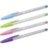 Bic Cristal Fun Esferografica de Bola - Ponta Redonda de 1,6mm - Traco 0,42mm - Tinta com Base de Oleo - Cores Sortidas