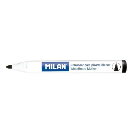 Milan Rotuladores para Pizarra Blanca con Punta Redonda - Punta 4.7 mm - Tinta a Base de Alcohol - Borrable en Seco - Color