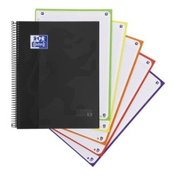 Oxford School Classic A4+ Europeanbook - Capa Extradura - 50% de Folhas Grátis - 5x5 - 120 Folhas