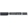 Staedtler Lumocolor 348 Rotulador Permanente de Doble Punta M y F - Secado Rapido - Color Negro