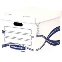 Fellowes Bankers Box Basic Conteneur d'Archives - Montage Manuel - Carton Recyclé Certification FSC