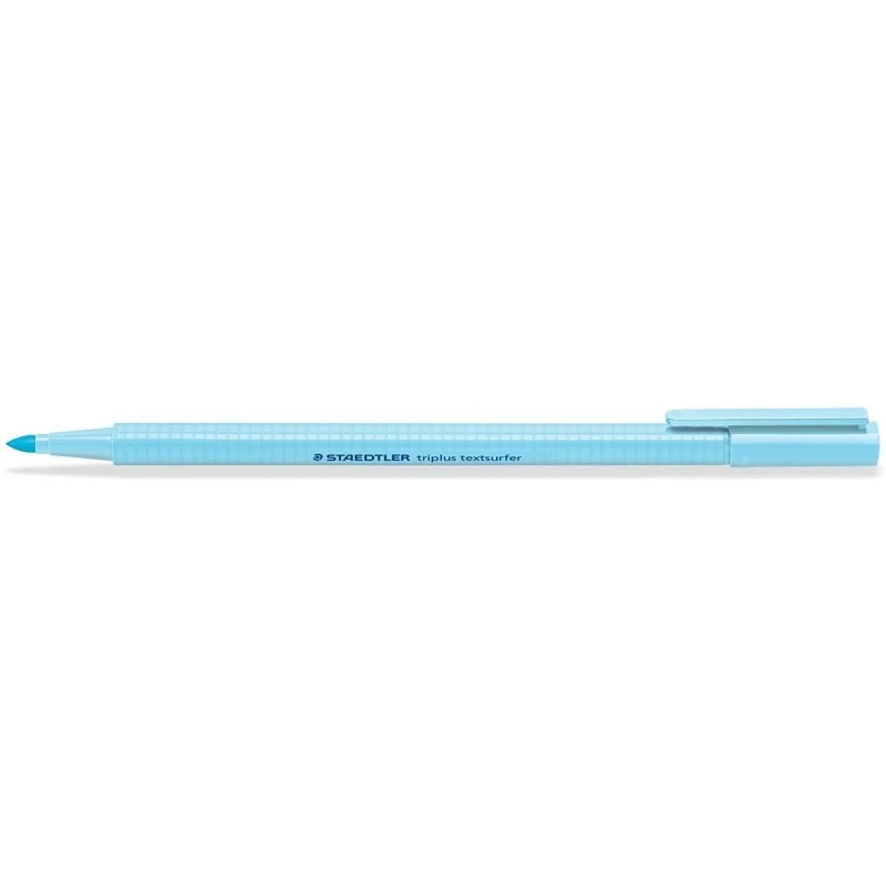 Staedtler Triplus Textsurfer 362 Fluorescent Marker - Line Width between 1 and 4mm approx. - Water-Based Ink - Colour Sky Blue