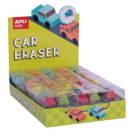 Apli Gomme Voiture Modèles Assortis - Forme de Voiture Qui Sert à Gommer et à Jouer - Modèles de Voiture, Camion et Deux