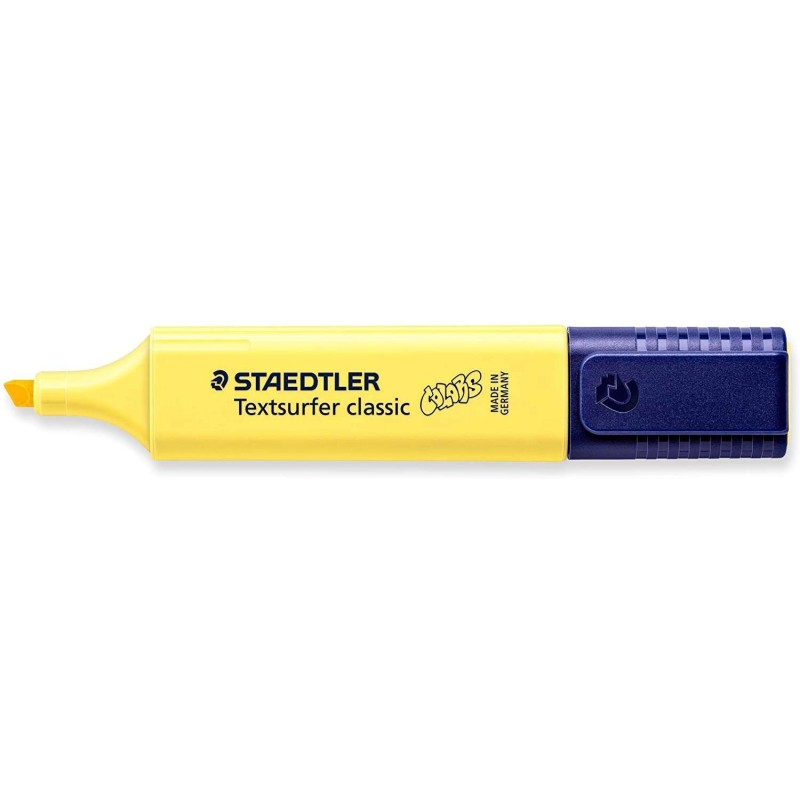 Staedtler Textsurfer Classic 364 Pastel Marcador Fluorescente - Ponta Biselada - Traço entre 1 - 5mm - Tinta com Base de Água