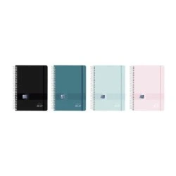 Oxford Live and Go Spiral School Diary - Spanish - Plastic Cover - Octavo Format - Week to View - Assorted Colours