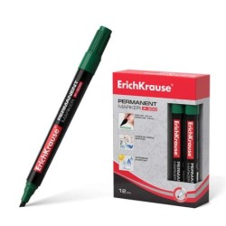 Erichkrause Marqueur Permanent P-300 - Pointe Biseautée - Résistant à l'Eau et aux Rayons UV - Couleur Vert