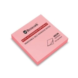 Bismark Bloco de 100 Notas Adesivas 76x76mm - Cor Rosa Néon
