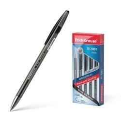 Erichkrause R-301 Original Stylo à Encre Gel - Pointe 0.5mm - Tracé 0.4mm - Corps Translucide Teinté - Grip Profilé Confortable