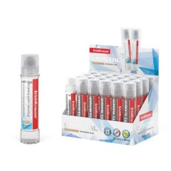 Erichkrause Crystal - Colle de Bureau Haute Transparence - Applicateur en Silicone Souple - Non Toxique - Résistante au Froid