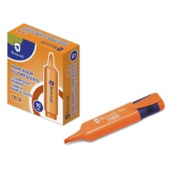 Bismark Marcador Fluorescente - Ponta Biselada 1 - 5mm Aprox - Tinta à Base de Água - Cor Laranja