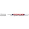 Edding 8046 Industrial Permanent Marker - Round Nib 1-3mm - Opaque Ink - Resistant to Wear, Rubbing and Light - White
