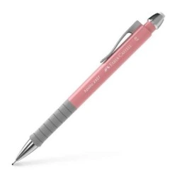 Faber-Castell Apollo Lapiseira - Traço 0.7mm - Pega Ergonómica - Borracha Integrada - Corpo Cor Rosa