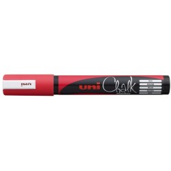 Uni-ball PWE-5M Marqueur à Craie Liquide - Pointe Conique 1.8-2.5mm - Effaçable à l'Humide - Résistant à la Pluie - Coloris