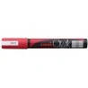 Uni-ball PWE-5M Liquid Chalk Marker - 1.8-2.5mm Conical Tip - Wet Erase - Rain Resistant - Colour Red