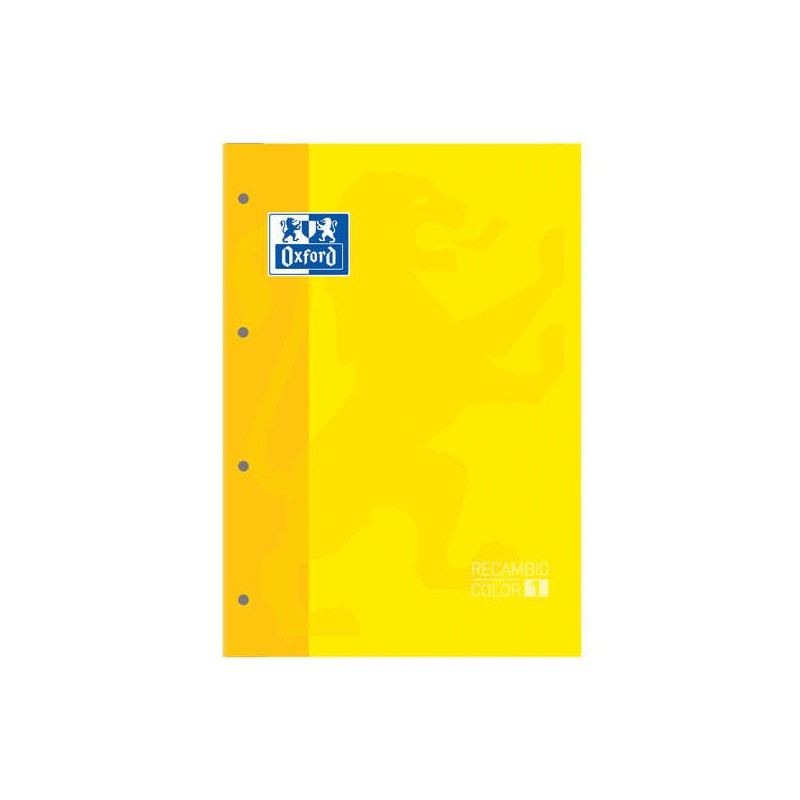 Oxford School Classic Recharge Encollée A4 80 Feuilles Quadrillage 5x5 - Encadré de la Couleur de la Couverture - Couverture