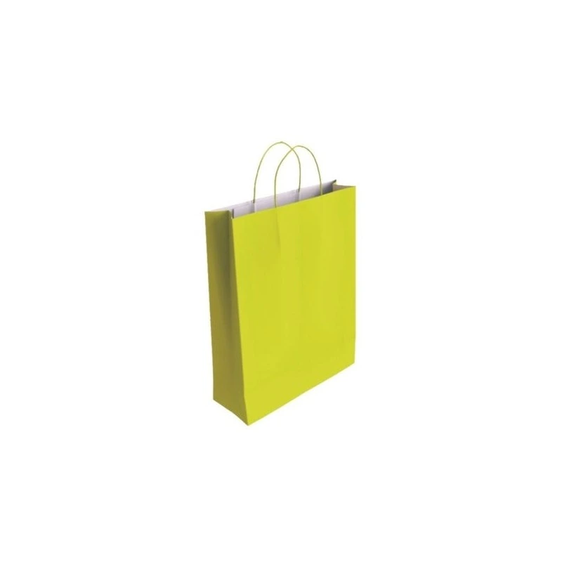 Bismark Bolsa de Papel Celulosa - Medidas 37x12x27cm - Color Pistacho