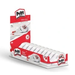 Pritt Mini Roller Corrector 4.2mm x 7m - Compacto y Ergonomico - Punta Flexible de Alta Precision - Compatible con todo Tipo de