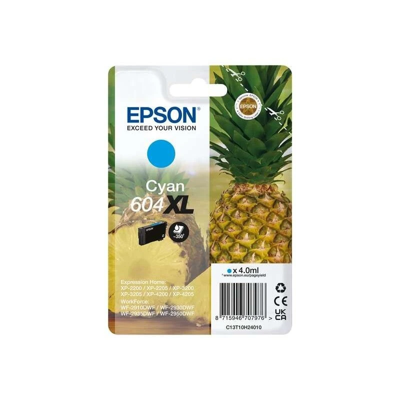Epson 604XL Cyan Cartouche d'encre Original - C13T10H24010