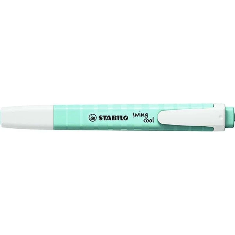 Stabilo Swing Cool Pastel Marcador Fluorescente - Corpo Plano - Ponta Biselada - Traço entre 1 e 4mm - Tinta com Base de Água