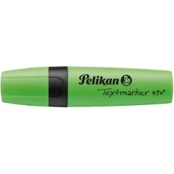 Pelikan Textmarker 490 Highlighter - Water-Based - 3 Line Widths - Fluorescent Green