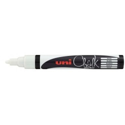 Uni-ball PWE-5M Marqueur à Craie Liquide - Pointe Conique 1.8-2.5mm - Effaçable à l'Humide - Résistant à la Pluie - Coloris