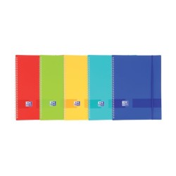 Oxford Live & Go A4 Dossier à Pochettes Spirale - Couverture en Plastique Opaque - 20 Pochettes