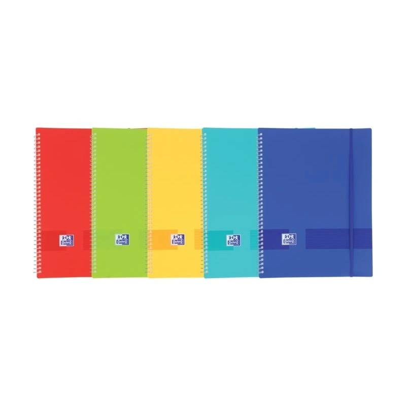 Oxford Live & Go A4 Spiral Display Book - Opaque Plastic Cover - 20 Pockets