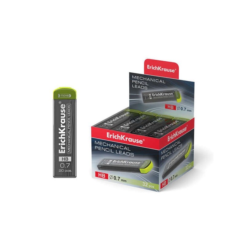 Erichkrause Megapolis Concept Pack de 20 Minas HB 07mm - Cor Preta