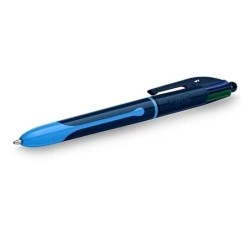 Bic 4 Colours Smooth Drop Esferográfica Retrátil - Ponta Média de 1,0mm - Escrita 40% mais Suave - 4 Cores