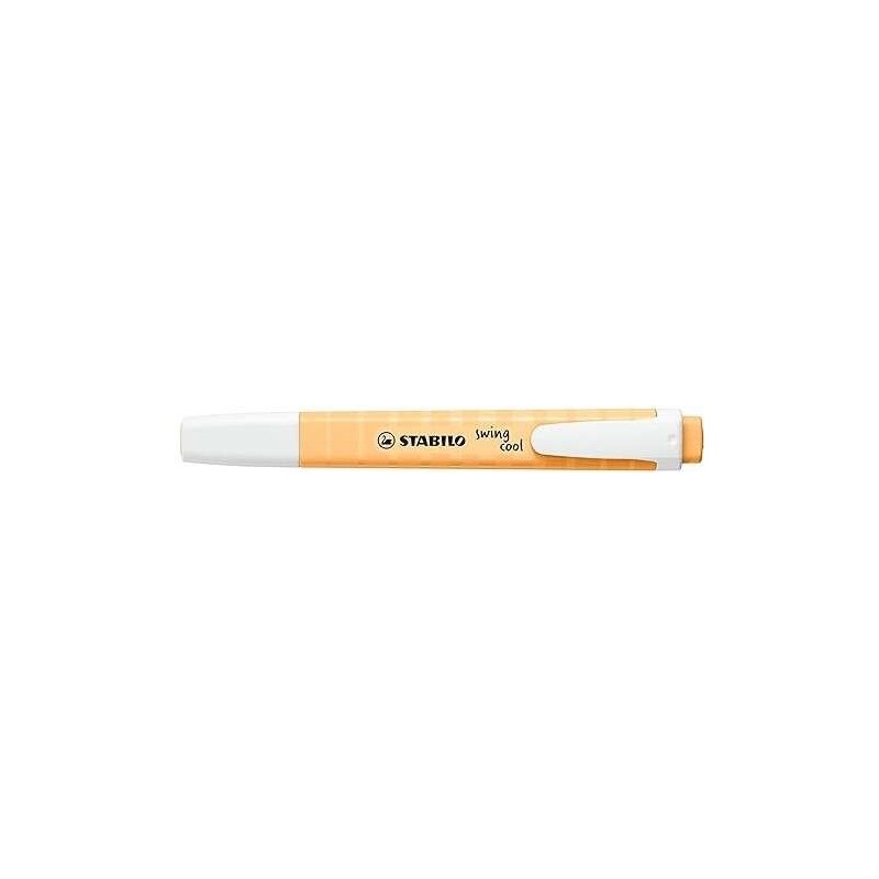 Stabilo Swing Cool Pastel Highlighter - Flat Body - Chisel Tip - Line Width between 1 and 4mm - Water-Based Ink - Anti-Dry-Out