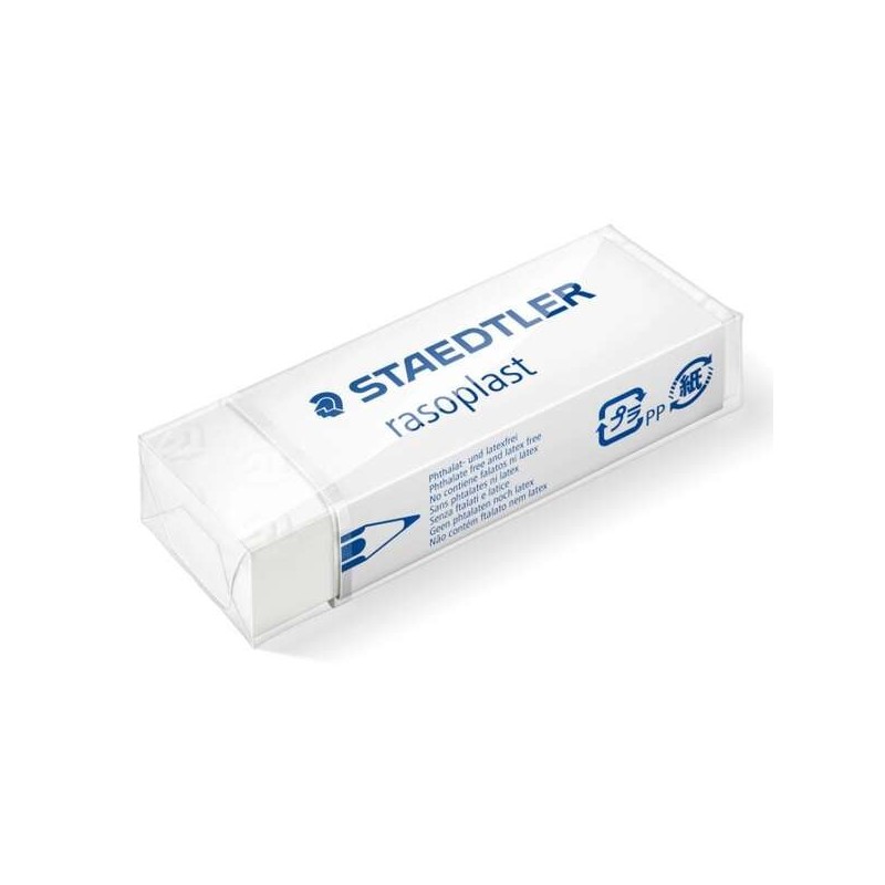 Staedtler Rasoplast 526 B20 Gomme à Effacer - Effacement de Haute Qualité - Résidus Minimes - Couleur Blanc