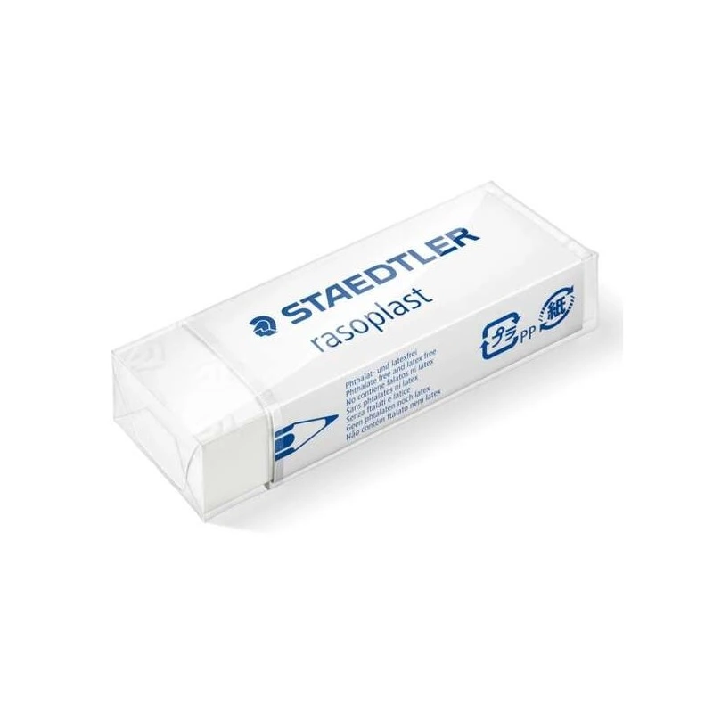 Staedtler Rasoplast 526 B20 Gomme à Effacer - Effacement de Haute Qualité - Résidus Minimes - Couleur Blanc