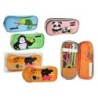 Bismark Animals Trousse avec d'Amusantes Images d'Animaux - 2 Compartiments - 4 Designs Différents
