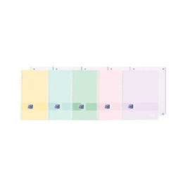 Oxford Live&Go Europeanbook 1 Plastic Cover A4+ 5x5 - 80 Sheets - Assorted Colours