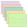 Oxford Urban A4 Document Envelope in Rigid Translucent Plastic A4 - Capacity up to 40 Sheets - Press Stud Closure - Assorted
