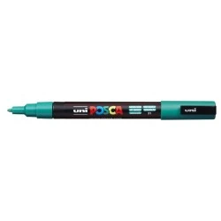 Posca PC-3M Paint Marker - Conical Polyester Tip 0.9-1.3mm - Water-Based Ink - Light Resistant - Emerald Green