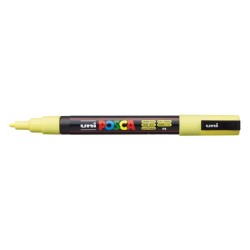 Posca PC-3M Marqueur Peinture - Pointe Conique 0.9-1.3mm - Encre à Base d'Eau - Résistant à la Lumière - Couleur Jaune Soleil