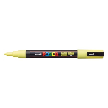 Posca PC-3M Paint Marker - Conical Tip 0.9-1.3mm - Water-Based Ink - Light Resistant - Sun Yellow