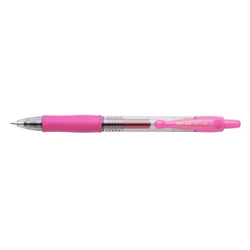 Pilot Stylo Gel G2 Rollerball Rétractable - Rechargeable - Pointe Bille Ronde 0.7mm - Tracé 0.32mm - Grip Ergonomique - Couleur