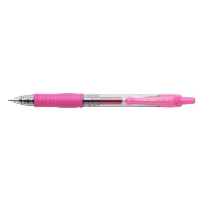 Pilot Stylo Gel G2 Rollerball Rétractable - Rechargeable - Pointe Bille Ronde 0.7mm - Tracé 0.32mm - Grip Ergonomique - Couleur