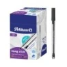 Pelikan Hang Stick Esferográfica de Bola - Traço de 1mm - Tampa Antiasfixia - Corpo Triangular Ergonómico - Gancho - Tinta à