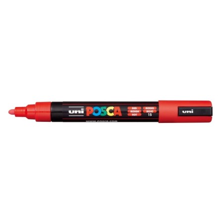 Posca PC-5M Marcador de Pintura - Ponta de Poliéster 1.8-2.5mm - Tinta à Base de Água - Resistente à Luz - Não Permanente - Cor
