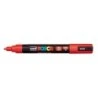 Posca PC-5M Paint Marker - Polyester Tip 1.8-2.5mm - Water-Based Ink - Light Resistant - Non-Permanent - Red