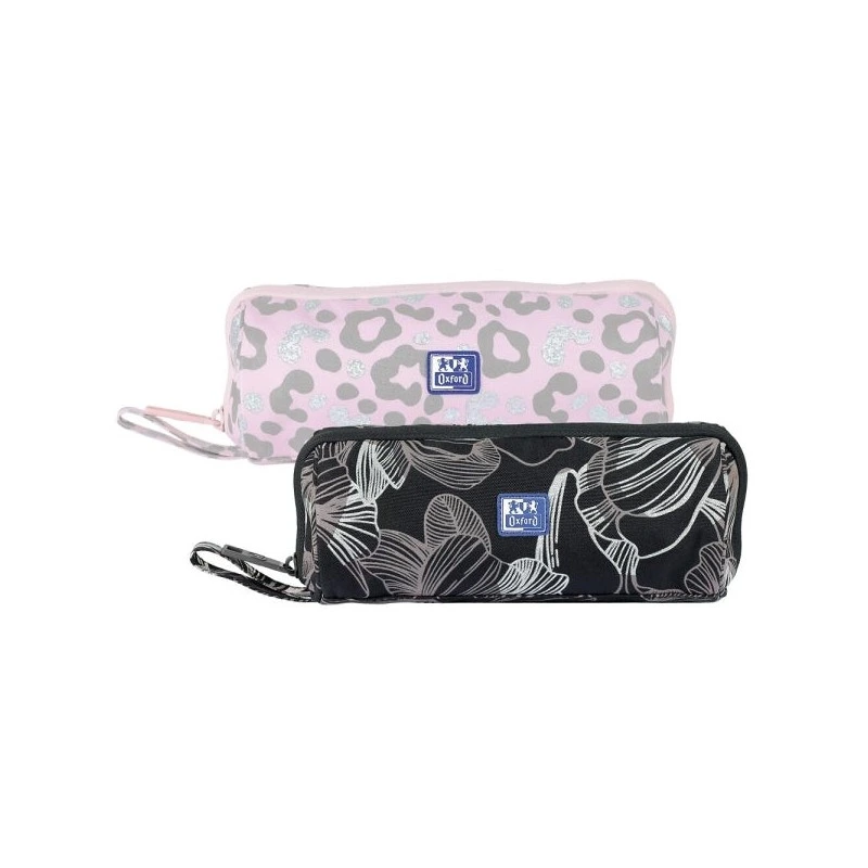 Oxford Dream Tech Estuche Portatodo Redondo - Apertura Total - 8 Compartimentos - Goma Kangoo Acoplable a Cuadernos y Carpetas