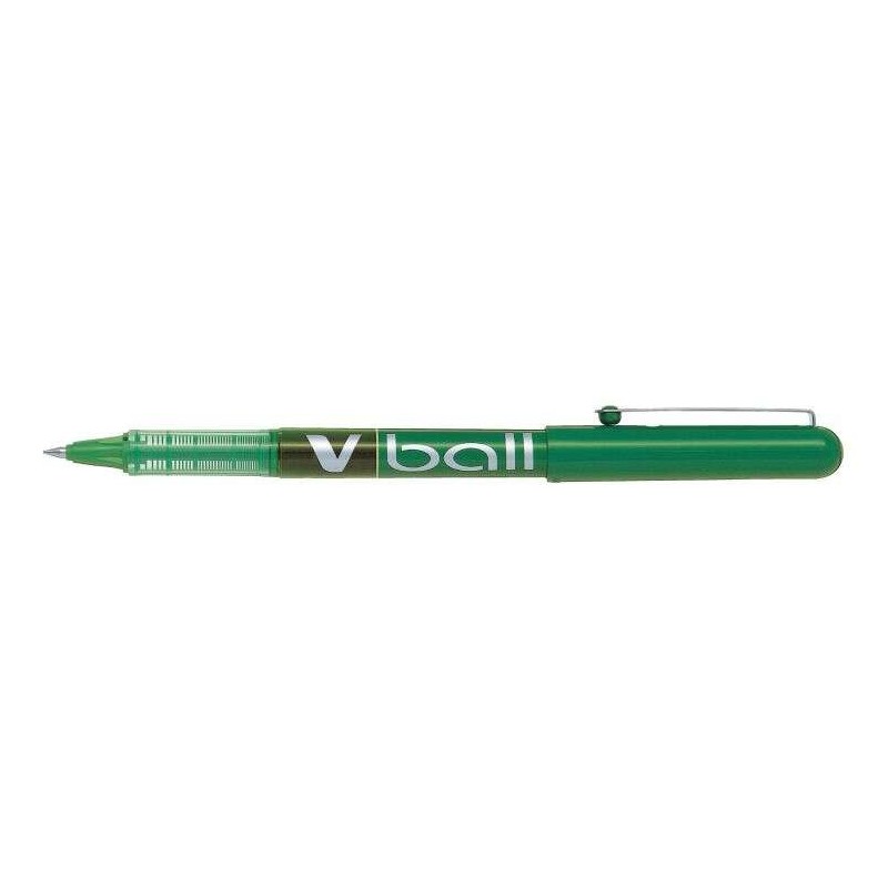 Pilot Boligrafo de tinta liquida V Ball 05 Rollerball - Punta de bola redonda 0.5mm - Trazo 0.3mm - Color Verde