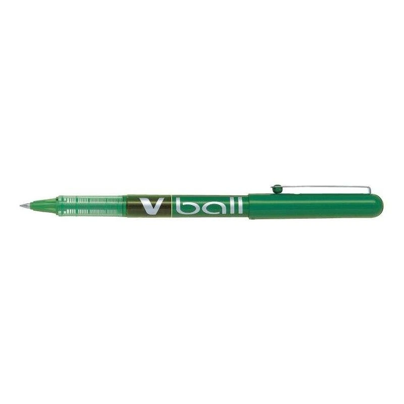 Pilot Stylo à Encre Liquide V Ball 05 Rollerball - Pointe Bille Ronde 0.5mm - Trait 0.3mm - Couleur Vert